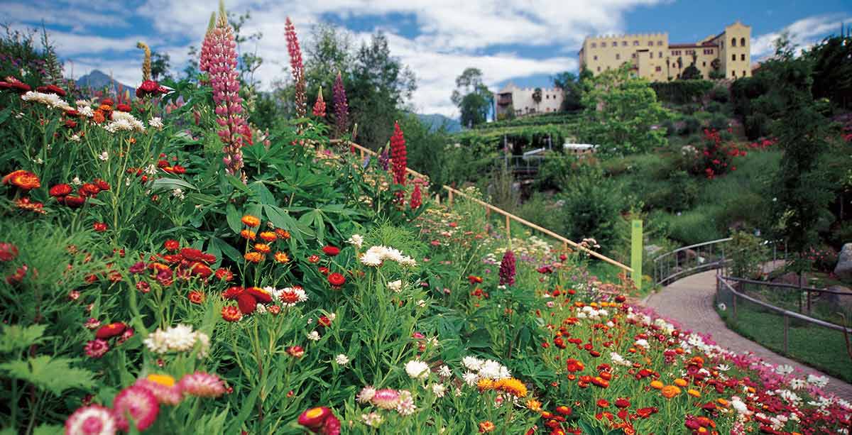 Die Gärten von Schloss Trauttmansdorff in Meran